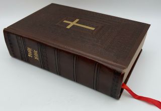 HOLY BIBLE Catholic Family Edition,  1953 John J.  Crawley,  Brown Embossed Cover 3