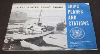 Vintage 1955 United States Coast Guard Ships Planes And Stations Book Booklet