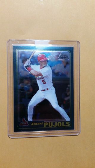 2001 Topps Chrome Traded Albert Pujols Rookie Rc T247