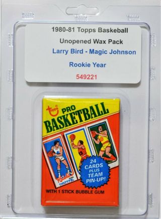 (1) 1980 - 81 Topps Basketball Wax Pack 221