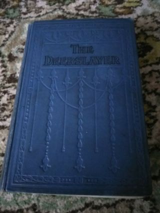 Antique The Deerslayer Book By James Fenimore Cooper Art Deco 1919 Colour Illus