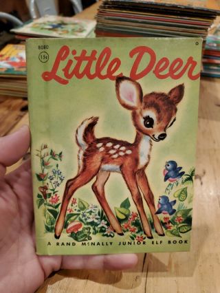 Vintage Little Deer Rand Mcnally Junior Elf Book 1956