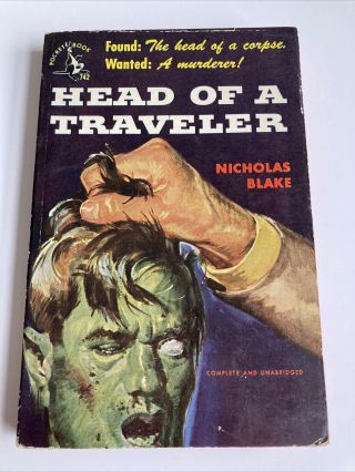 Head Of A Traveler Nicholas Blake Vintage Mystery Paperback Pocket Books