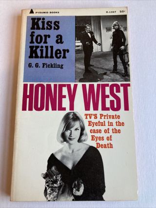 Kiss For A Killer G G Fickling Vintage Honey West Tv Paperback Anne Francis
