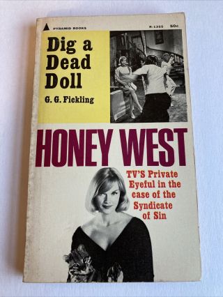 Dig A Dead Doll G G Fickling Vintage Honey West Tv Paperback Anne Francis