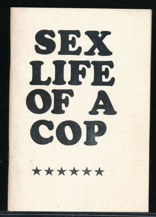 Sex Life Of A Cop 1960s Pirated Reprint Classic Sleaze Paperback Vf Unread