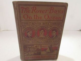 The Rover Boys On The Ocean Arthur Winfield 1926 Grosset & Dunlap Hc Book