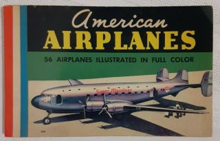 Vintage Book John B Walker A Guide To American Airplanes 56 Illustrated Color