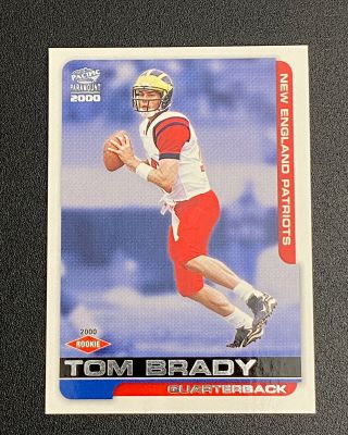 2000 Pacific Paramount 138 Tom Brady Rookie Rc Bucs Patriots Football Card