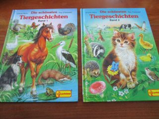E1903) Zwei KinderbÜcher Die SchÖnsten Tiergeschichten Band 1,  2 Pestalozzi 1999