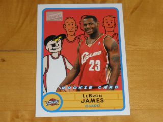 2003 - 04 Topps Bazooka Basketball 276 Lebron James Rookie Rc