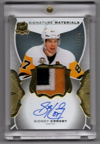 2016 - 17 Ud The Cup Signature Materials Sidney Crosby Sp Auto 7/25