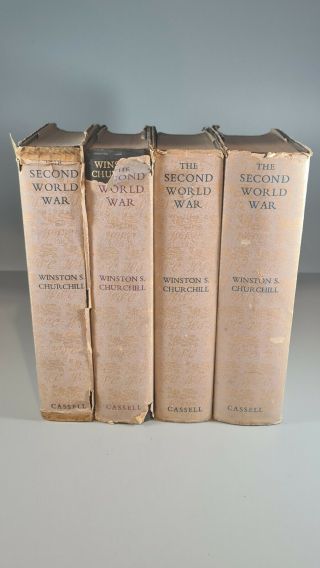 Winston Churchill The Second World War Vol 1,  2,  3,  4 Hb 1st Editions