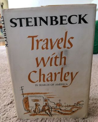 Travels With Charley In Search Of America By J.  Steinbeck 1962 With Dust Cover