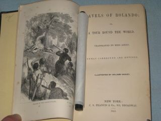 1852 BOOK TRAVELS OF ROLANDO OR A TOUR ROUND THE WORLD 3