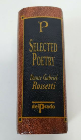 del Prado Miniature Book Selected Poetry by Dante Gabriel Rossetti 2