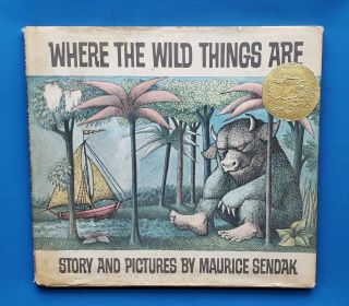 Vintage 1963 Where The Wild Things Are First Ed.  Maurice Sendak Book Harper Row