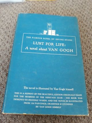 Lust For Life.  Hardback.  A Novel About Van Gogh Illustrated By Himself C.  1937
