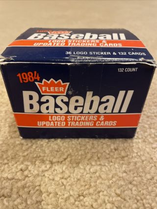 1984 Fleer Update Baseball Complete Set Of 132 Cards And Stickers