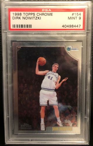 1998 Topps Chrome Dirk Nowitzki Rookie Psa 9 Great Investment Great Player