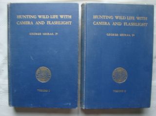 George Shiras,  3rd " Hunting Wildlife W Camera & Flashlight ",  Vols.  1 & 2