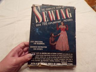 Vtg Book 1943 The Complete Book Of Sewing By Constance Talbot