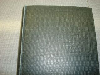 Century Readings For A Course In English Literature Cunliffe 1910 Hardcover