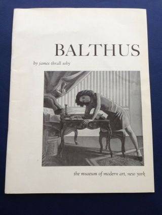 1956 Balthus Exhibition Moma Museum Of Modern Art Text By James Thrall Soby