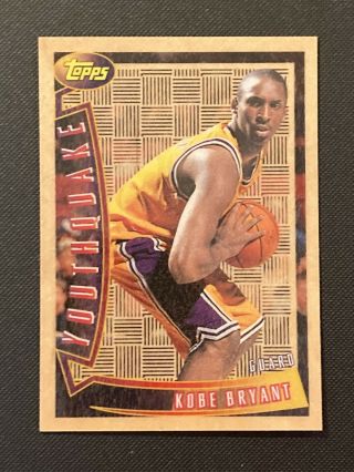 1996 - 97 Topps Youthquake Kobe Bryant Rookie Rc Yq15 Lakers Goat