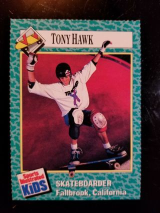 Tony Hawk 1990 Sports Illustrated For Kids Si Rookie Card Rc Skateboard Peralta