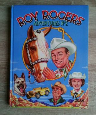 Roy Rogers Adventures No 2 Vintage Cowboy/western Tv Series Hardback Annual
