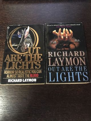 Out Are The Lights Richard Laymon 1st Uk Pb Edition Nel 1982 And Headline 1991