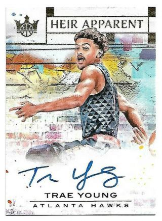 Trae Young 2018 - 19 Panini Court Kings Heir Apparent Rc Auto 129/199