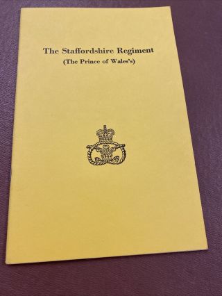 The Staffordshire Regiment (the Prince Of Wales 