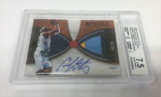 Carmelo Anthony 2006 - 07 Ud Exquisite Noble Nameplates Patch Auto 09/25 Bgs 7.  5