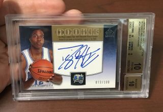 Dwight Howard 2004 05 Sp Signature Edition Inkorporated Rookie /100 Bgs 10 1/1