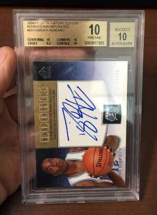 DWIGHT HOWARD 2004 05 SP SIGNATURE EDITION INKORPORATED ROOKIE /100 BGS 10 1/1 2