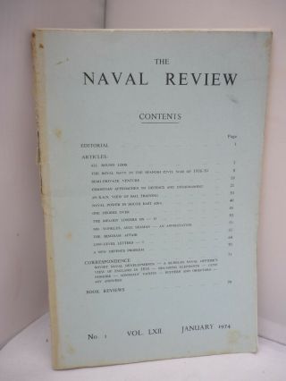 The Naval Review - January 1974 - Royal Navy In Spanish Civil War Of 1936 - 39