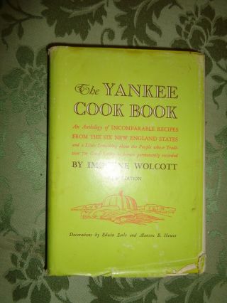 Vintage Yankee Cook Book Imogene Wolcott 1963 Paper Cover Illustrated Recipes