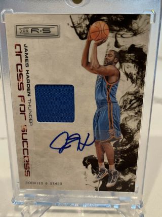 James Harden Rookie Auto Patch Sp Panini Rookies And Stars Sp ’d 03/25