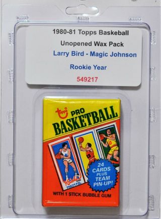 (1) 1980 - 81 Topps Basketball Wax Pack 217
