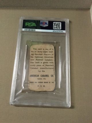 1915 E106 American Caramel Eddie Plank | PSA Authentic | ARN158443 b 2