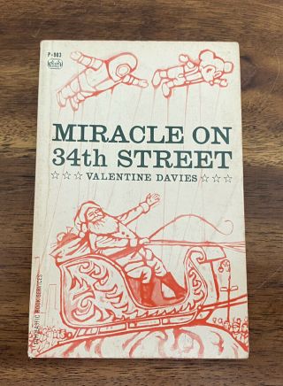 Miracle On 34th Street Valentine Davies (vintage Paperback)