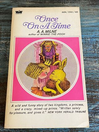 Once On A Time A.  A.  Milne Vintage Pb 1st Avon Camelot 1966 Black Magic Fantasy