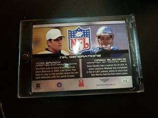 2000 Pacific Omega Tom Brady And Drew Bledsoe 
