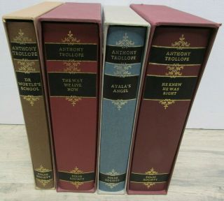 Folio Society Anthony Trollope 4 Volumes Ayala 