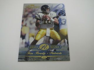 2000 Playoff Prestige Tom Brady Rookie Card Superbowl 7 Card D 1127/2500