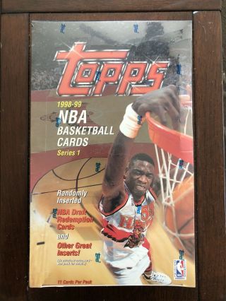 1998 - 99 Topps Basketball Series 1 Factory 36 Pack Box Jordan Kobe Psa 10