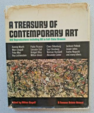 1969 A Treasury Of Contemporary Art By Milton Rugoff Famous Artists Annual 1
