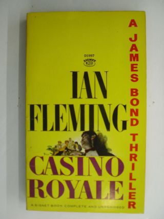 Casino Royale,  James Bond,  Ian Fleming,  Signet Paperback,  23rd Printing,  1960s